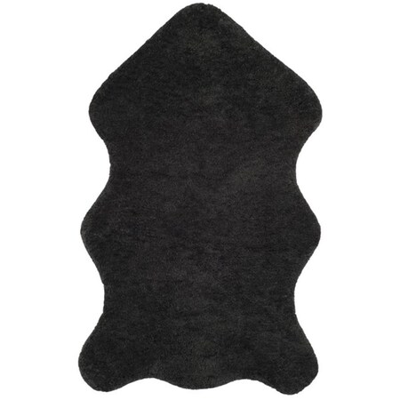 Safavieh 3 X 5 Ft. Sheep Shag Hand Woven Small Rectangle Area Rug, Charcoal SSG101C-3